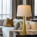 Oneach 25.75" Modern Table Lamp Set of 2, Bedside Lamps with USB Ports, Brass Go... - Image 7