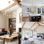 Modern Gold Chandelier, 6-Light Metal Farmhouse Dining Room Light Fixture, Candl... - Image 7