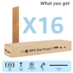 Art3d WPC Wainscoting Panels, 16-Pack 48 x 6 Inch 3D Wall Accents for Interior W... - Image 6