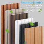 Art3d WPC Wainscoting Panels, 16-Pack 48 x 6 Inch 3D Wall Accents for Interior W... - Image 8