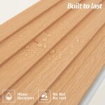 Art3d WPC Wainscoting Panels, 16-Pack 48 x 6 Inch 3D Wall Accents for Interior W... - Image 9