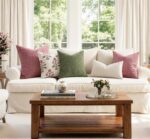 MIULEE Decorative Throw Pillow Covers 18x18 Pack of 2 Blush Pink Spring Couch Pi... - Image 5