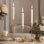 6Pcs Candlestick Holders,Brass Gold Metal Taper Candle Holder for Pillar Candles... - Image 3