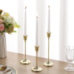 6Pcs Candlestick Holders,Brass Gold Metal Taper Candle Holder for Pillar Candles... - Image 6