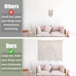 Large Macrame Wall Hanging 43.3" × 39.4" Boho Tapestry Woven Wall Decor- Cotton ... - Image 4