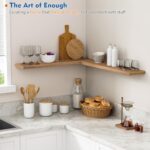 Harwaya Light Wood Floating Shelves for Wall 36 Inch x 8 Deep, Extra Large Wall ... - Image 4