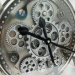 Real Moving Gears Wall Clock Large Modern Metal Clocks for Living Room Decor, In... - Image 4