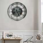 Real Moving Gears Wall Clock Large Modern Metal Clocks for Living Room Decor, In... - Image 6