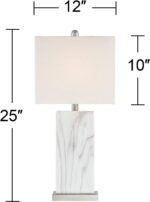 360 Lighting Connie Mid Century Modern Table Lamps 25" High Set of 2 with USB Ch... - Image 5