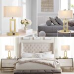 gernehop Gold Table Lamps Set of 2 with Dual USB Ports,3-Way Dimmable Touch Cont... - Image 8
