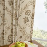TWOPANELS Spring Tan Floral Linen Curtains for Living Room Bedroom Farmhouse Fre... - Image 7