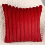 2 Pack 18x18 Pillow Cover Velvet Pillow Covers, Faux Fur Square Throw Pillow Cov... - Image 8