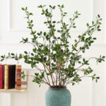 Ollain 43" Artificial Greenery Stems Plants Faux Leaf Green Eucalytus Branches F... - Image 5