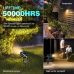 LAVAED 10W LED Landscape Lights 12V Outdoor Spotlight with Connectors Low Voltag... - Image 8