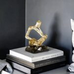 XINXUAN Resin Abstract Sculpture, Meditation & Reading Posture, Modern Home Deco... - Image 7