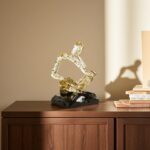 XINXUAN Resin Abstract Sculpture, Meditation & Reading Posture, Modern Home Deco... - Image 9