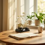 XINXUAN Resin Abstract Sculpture, Meditation & Reading Posture, Modern Home Deco... - Image 10