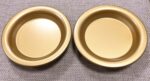 2 Pack Gold Decorative Iron Plate Candle Holder 4.33'' Candle Stand Metal Saucer... - Image 6