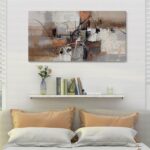 YDYSUNE Abstract Canvas Wall Art, Modern Wall Decor Painting, Brown Room Decorat... - Image 3