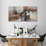 YDYSUNE Abstract Canvas Wall Art, Modern Wall Decor Painting, Brown Room Decorat... - Image 7
