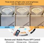 HAIXIANG Luxury Modern Crystal Chandelier Lighting Elegant Dining Room Living Ro... - Image 5