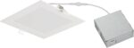 DESIGNERS FOUNTAIN 6 in. Integrated LED White Square Canless Slim Panel Light 80... - Image 5