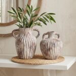 Ceramic Vases Set of 2, Flower Vase Bud Vases Small Vase for Pampas Grass Home D... - Image 5