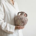 Ceramic Vases Set of 2, Flower Vase Bud Vases Small Vase for Pampas Grass Home D... - Image 7