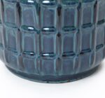 LuxenHome 14" Tall Ceramic Planter Pot for Indoor Outdoor Plants with Geometric ... - Image 8