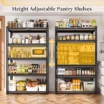 5 Tier Storage Shelves 2020LBS Garage Shelving,Adjustable Heavy Duty Metal Shelv... - Image 5