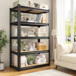 5 Tier Storage Shelves 2020LBS Garage Shelving,Adjustable Heavy Duty Metal Shelv... - Image 6