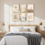Framed Christian Wall Art Set of 6, Neutral Bible Verse Prints with Jesus Script... - Image 4