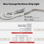 Shine Decor LED Strip Light Super Bright 4000LM, Plug&Play 120V Driverless Easy ... - Image 4