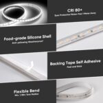 Shine Decor LED Strip Light Super Bright 4000LM, Plug&Play 120V Driverless Easy ... - Image 6