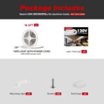 Shine Decor LED Strip Light Super Bright 4000LM, Plug&Play 120V Driverless Easy ... - Image 9