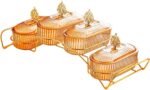 Dried Fruit Plate Snack Plates with Lid Home Decorative Serving Tray Nuts Platte... - Image 8