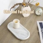 Koville African Natural Marble Decorative Tray, 12"x6" - Countertop Organizer, C... - Image 7