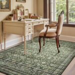 Lofus 5x7 Area Rug for Living Room,Green Washable Area Rugs with Non-Slip Backin... - Image 3