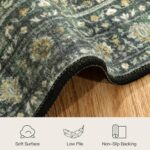 Lofus 5x7 Area Rug for Living Room,Green Washable Area Rugs with Non-Slip Backin... - Image 8
