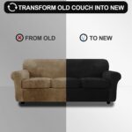 FestiCorp Velvet Sofa Cover, Couch Covers for 3 Cushion Sofa Slipcovers for Sofa... - Image 6