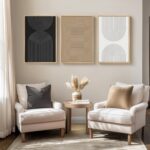 3D Textured Framed Boho Neutral Abstract Wall Art for Bedroom Decor, 3 Piece Mod... - Image 6