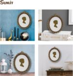 Sunlit Vintage Picture Frame 8x10 Inch, Oval Antique Photo Frames with Glass Fro... - Image 5