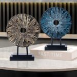 EZ4ENCE Minimalist Round Statue Above Cabinet Decor Kitchen, Modern Decorative S... - Image 7