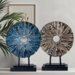 EZ4ENCE Minimalist Round Statue Above Cabinet Decor Kitchen, Modern Decorative S... - Image 8