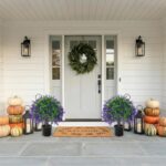 2 Pcs Artificial Lavender Topiary Ball Trees Potted Plants, UV Resistant Fake La... - Image 6
