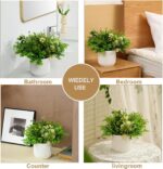 Fake Plants with Ceramic Pots, Artificial Plants Indoor, Faux Plant Flowers for ... - Image 4