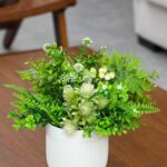 Fake Plants with Ceramic Pots, Artificial Plants Indoor, Faux Plant Flowers for ... - Image 8