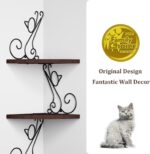 Alsonerbay Corner Shelf Wall Mount, 4 Tier Floating Shelves for Wall, Easy-to-As... - Image 5