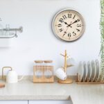 Wall Clock Metal 12.4" Retro Vintage Wall Clocks Countryside Style Silent Non Ti... - Image 4