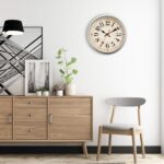 Wall Clock Metal 12.4" Retro Vintage Wall Clocks Countryside Style Silent Non Ti... - Image 5